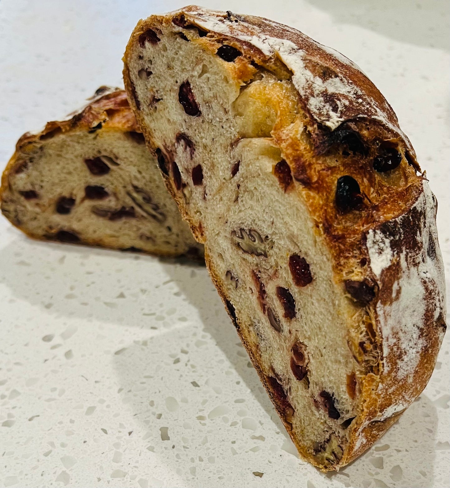 Cranberry Orange Pecan Sourdough Bread